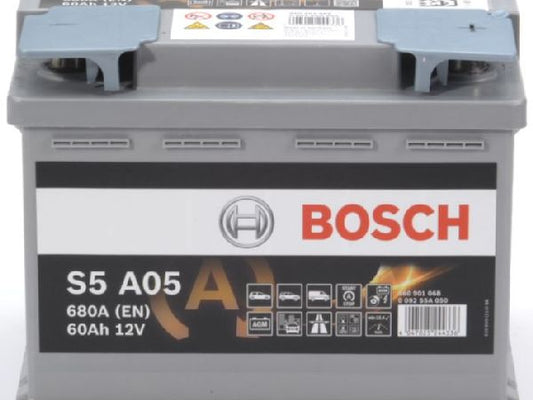 Kaufuniversum - AGM-Batterie Bosch 12V/60Ah/680A LxBxH 242x175x190mm/S:0