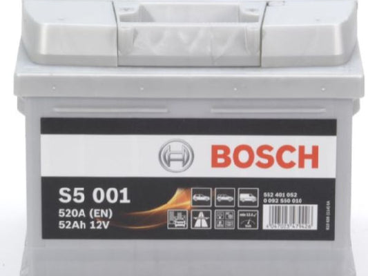 Kaufuniversum - Starterbatterie Bosch 12V/52Ah/520A LxBxH 207x175x175mm/S:0