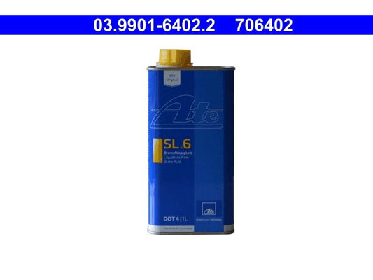 Kaufuniversum - ATE Bremsflüssigkeit SL.6 DOT4 Gebinde 1 L.