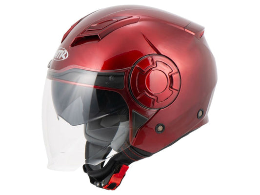 Kaufuniversum - MTR Helm Demi-Jet 5 Evo Burgund M