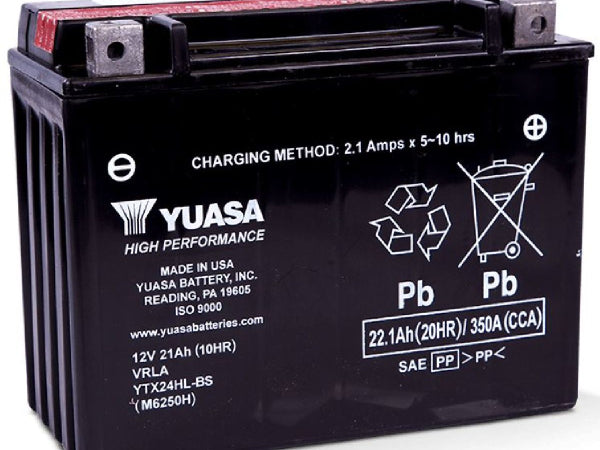 Kaufuniversum - YUASA AGM 12V/22.1Ah/350A LxBxH: 205 // 87 // 162 // S:0