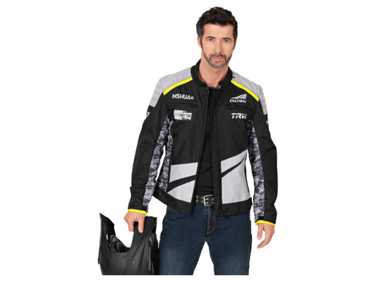 Kaufuniversum - Fastway Teamjacke, Grösse S schw/grau/camo/lime