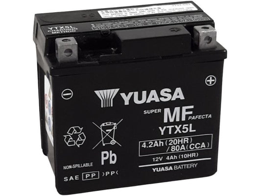 Kaufuniversum - YUASA AGM 12V/4.2Ah/80A LxBxH: 114 // 71 // 106 // S:0