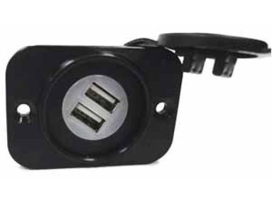 Kaufuniversum - SYNKRA USB-Steckdose 12/24 Volt 2x2.1A / mit Schutzkappe