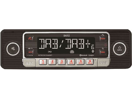 Kaufuniversum - Dietz Retro Design Radio DAB+ schwarz Mp3 / USB / AuxIn/ BT