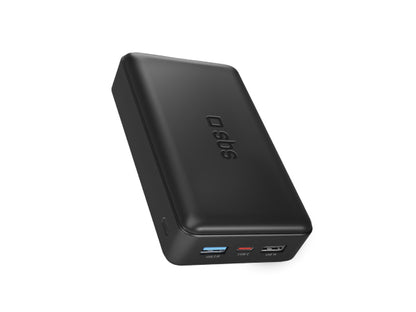 SBS Powerbank fast charge mit 20.000 mAh und 2 USB