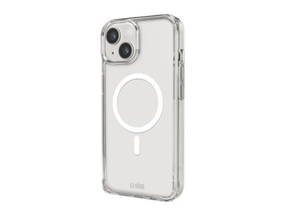 SBS Transparente steife Hülle, kompatibel mit MagSafe-Ladefunktion für iPhone 14/13