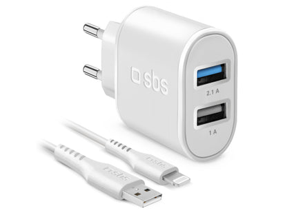 SBS Kit Fast Charge mit Ladegerät und Lightning-Kabel