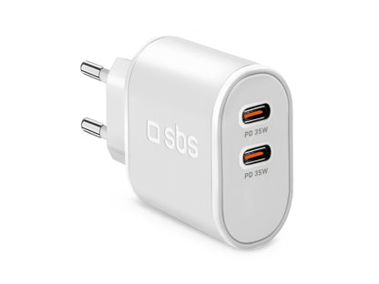 SBS 35 W Power Delivery-Wandladegerät mit zwei USB-C-Ausgängen