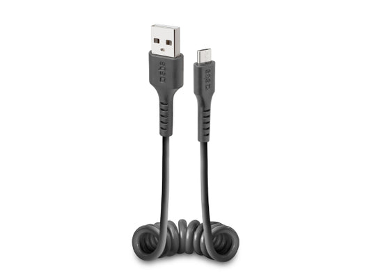 Kaufuniversum - SBS Spiral-Daten-&-Ladekabel für Micro-USB