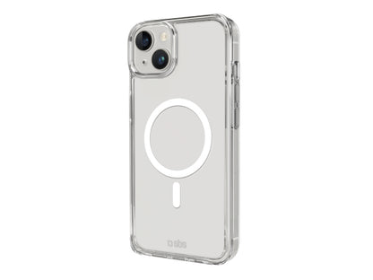 SBS Transparente steife Hülle, kompatibel mit MagSafe-Ladefunktion für iPhone 15 Plus/14 Plus