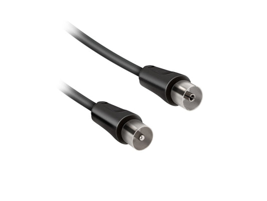 Kaufuniversum - EKON Antennenkabel Stecker / Buchse Schwarz 75dB