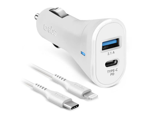 Kaufuniversum - SBS Auto-Set Lightning-Kabel + Ladegerät PD 18 Watt