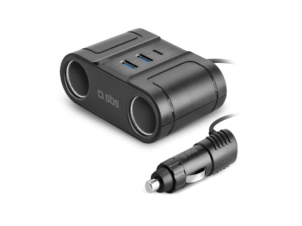 Kaufuniversum - SBS 100-W-Auto-Splitter zum schnellen Aufladen von bis zu 5 Geräten