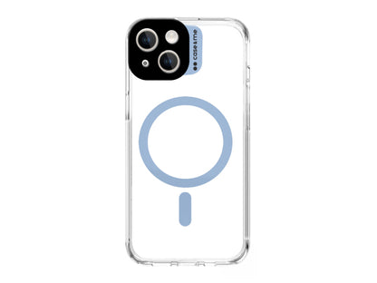 CASEME MagColor Case – transparente Hülle, kompatibel mit MagSafe-Aufladung für iPhone 15