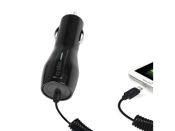 Kaufuniversum - SBS Akkuladegerät für Auto Micro-USB 2.100 mAh