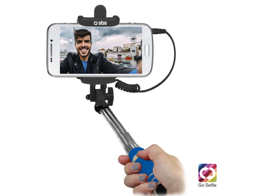 Kaufuniversum - SBS Mini-Selfie Stick mit Klinkenstecker 3,5 mm