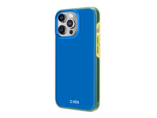 Kaufuniversum - SBS Kompostierbares Cover mit transparenter farbiger Oberfläche für das iPhone 13 Pro Max