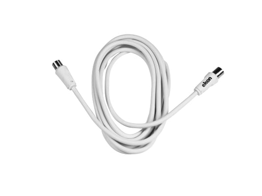 Kaufuniversum - EKON Antennenkabel Stecker / Stecker weiß 75dB