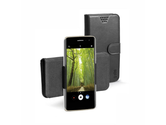 Kaufuniversum - SBS Aufklappbares Universal-Cover für Smartphones mit bis zu 5 Zoll Displays