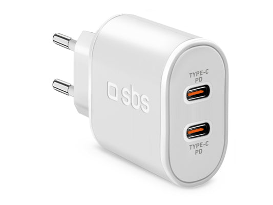 Kaufuniversum - SBS 20 W Power Delivery-Wandladegerät mit zwei USB-C-Ausgängen