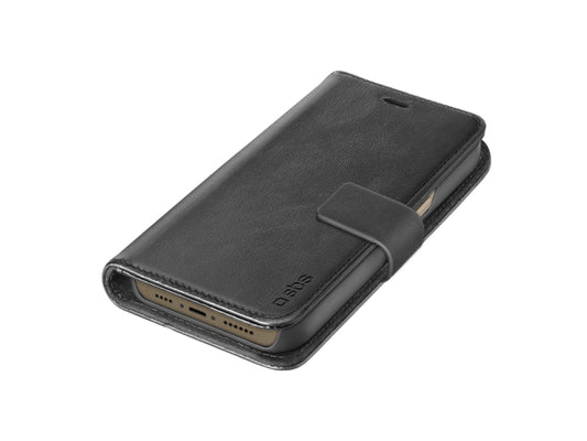 Kaufuniversum - SBS Klapphülle aus echtem Leder für iPhone 14 Pro