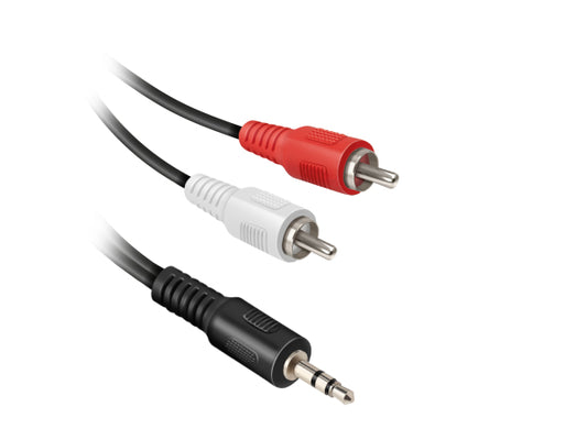 Kaufuniversum - EKON Audiokabel Klinke 3,5 mm auf 2 RCA-Stecker