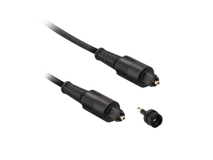 EKON Optisches Toslink-Kabel und 3,5-mm-Toslink-Buchsenadapter