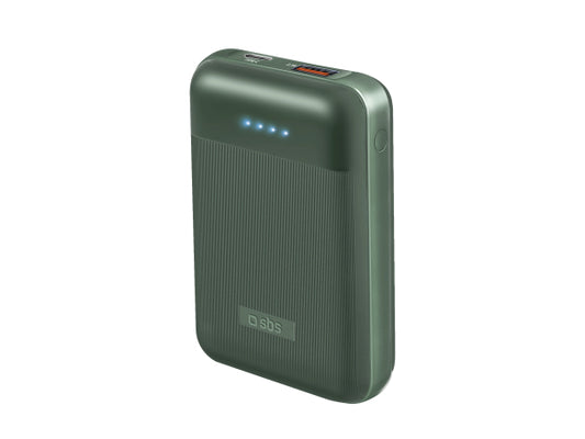 Kaufuniversum - SBS Powerbank Power Delivery 20W bei 10.000 mAh, Soft Touch und gerändelte Oberfläche