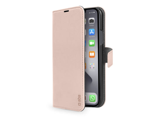 Kaufuniversum - SBS Book Case Wallet für iPhone 13 Pro mit Standfunktion
