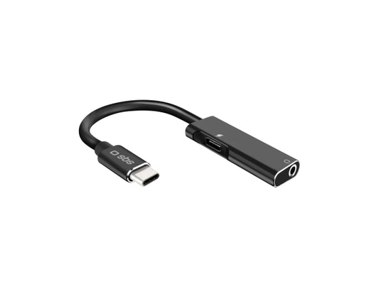 Kaufuniversum - SBS USB-C-Stecker auf Klinkenbuchse 3,5 mm mit USB-C-Ladeanschluss