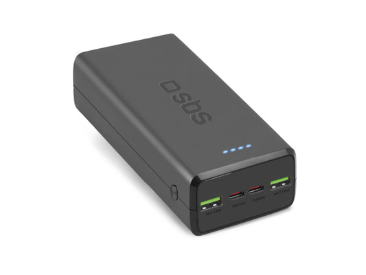 Kaufuniversum - SBS 30.000 mAh-Powerbank mit 2 USB-C und 2 USB-A Anschlüssen