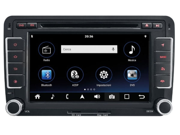 Kaufuniversum - Phonocar Mediastation 7" DVD, DAB+ inkl. Navi Europa Custom Fit Volkswagen