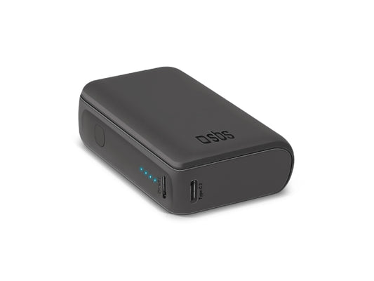 Kaufuniversum - SBS Powerbank 10.000mAh, 2x Typ-C + USB , 10W, schwarz