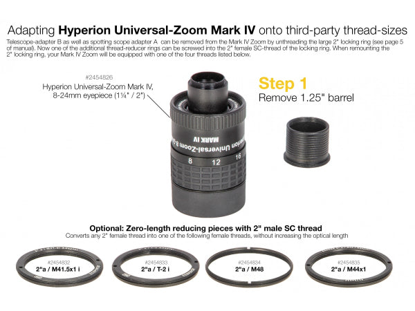 Kaufuniversum - Baader 2"a/M41.5i Gewinde-Reduzierring
