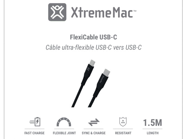 Kaufuniversum - XtremeMac Flexi USB-C to USB-C 1.5m