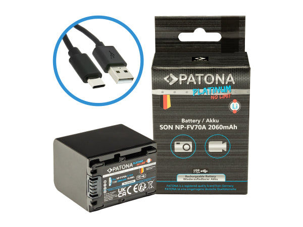 Kaufuniversum - Patona Platinum USB-C Sony NP-FV70