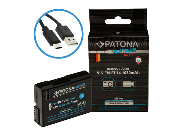 Kaufuniversum - Patona Platinum USB-C Nikon EN-EL14