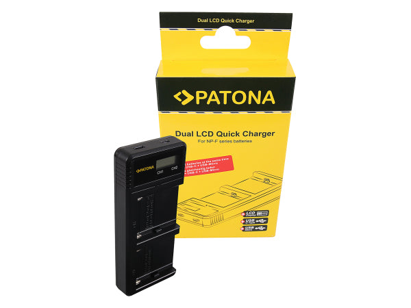 Kaufuniversum - Patona Dual LCD Charger USB Sony NP-F750