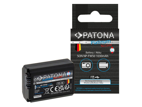 Kaufuniversum - Patona Platinum USB-C Sony NP-FW50