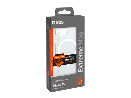 SBS Extrem widerstandsfähiges Cover für iPhone 15 mit D3O-Technologie
