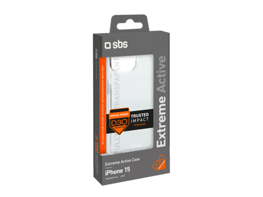 SBS Extrem widerstandsfähiges Cover für iPhone 15 mit D3O-Technologie