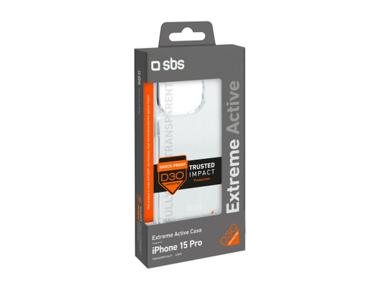 SBS Extrem widerstandsfähiges Cover für iPhone 15 Pro mit D3O-Technologie