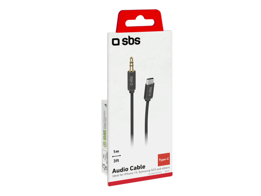 SBS Audiokabel USB-C – Jack 3,5 mm