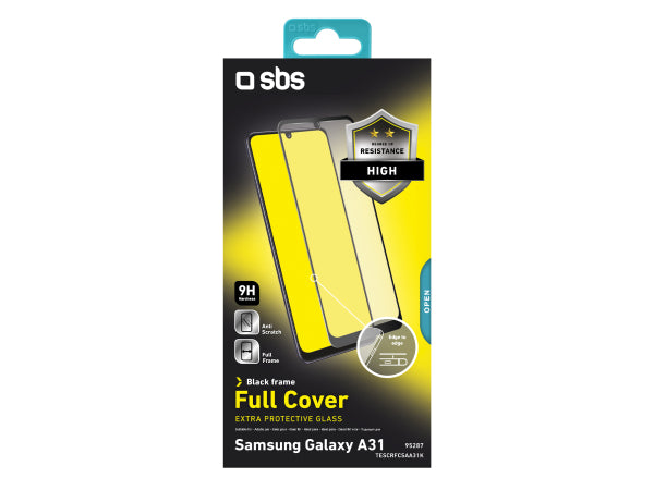 Kaufuniversum - SBS Glas Displayschutz Full Cover für Samsung Galaxy A31/A32 4G/A33
