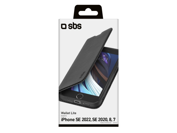 Kaufuniversum - SBS Bookcase Wallet Lite-Hülle für iPhone SE 2022/SE 2020/8/7