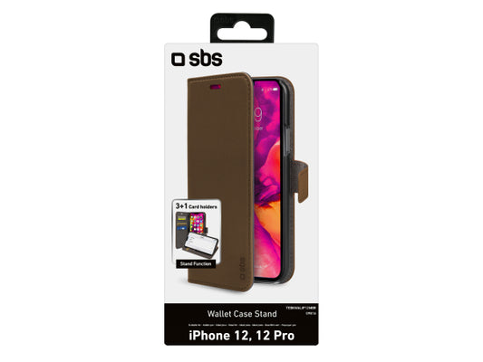 SBS Book Case Wallet für iPhone 12/12 Pro mit Standfunktion