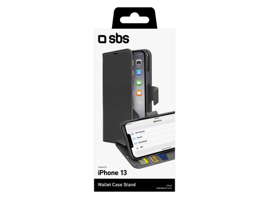 SBS Book Case Wallet für iPhone 14/13 mit Standfunktion
