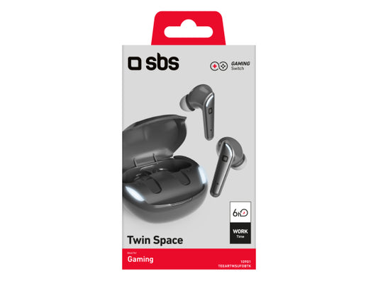 SBS Twin Space – Kabellose TWS-Ohrhörer mit Gaming-Funktion