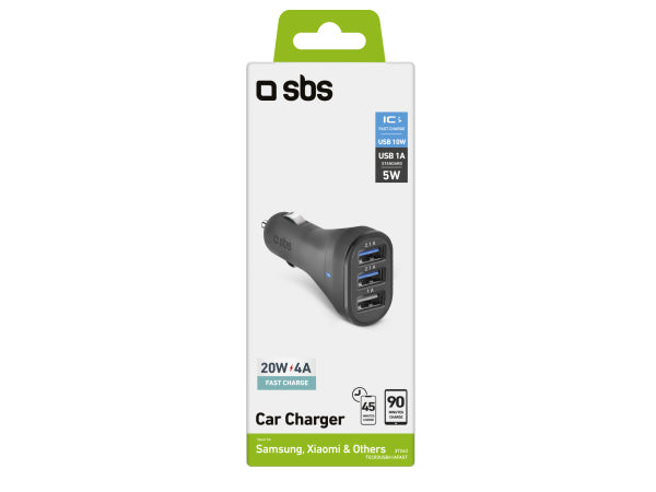 Kaufuniversum - SBS Auto-Ladegerät mit drei USB-Ausgängen